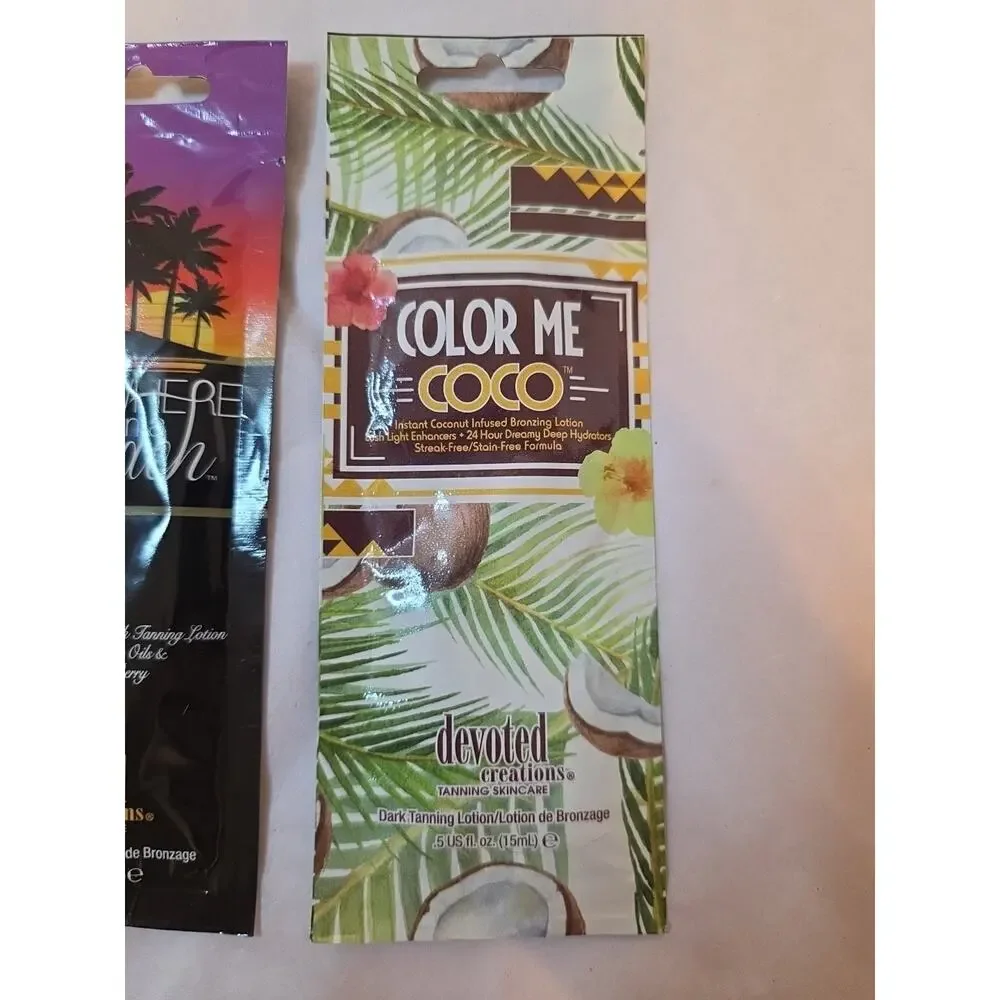 Color Me Coco .5 Fl Oz Somewhere On A Beach .5 Oz Suntan Lotions Samples